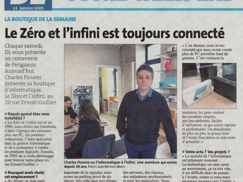 Article dans le journal Charles Flourez.