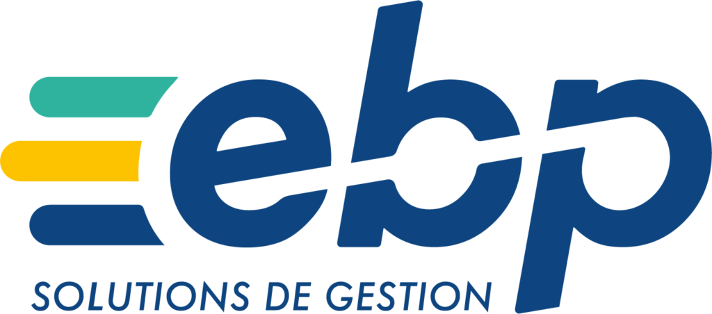 Logo EBP, solutions de gestion.