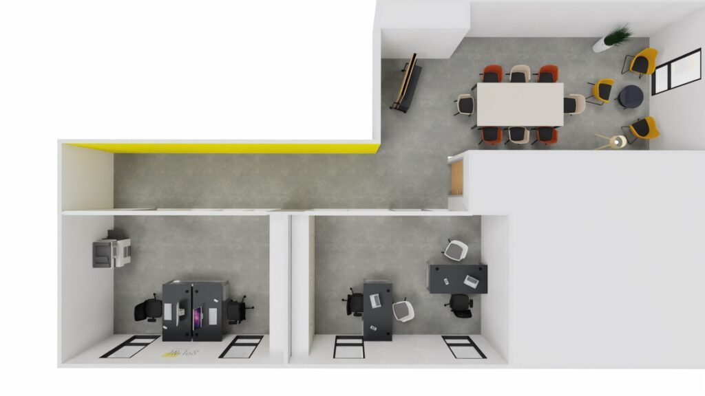 Plan 3D vue du dessus Soline.